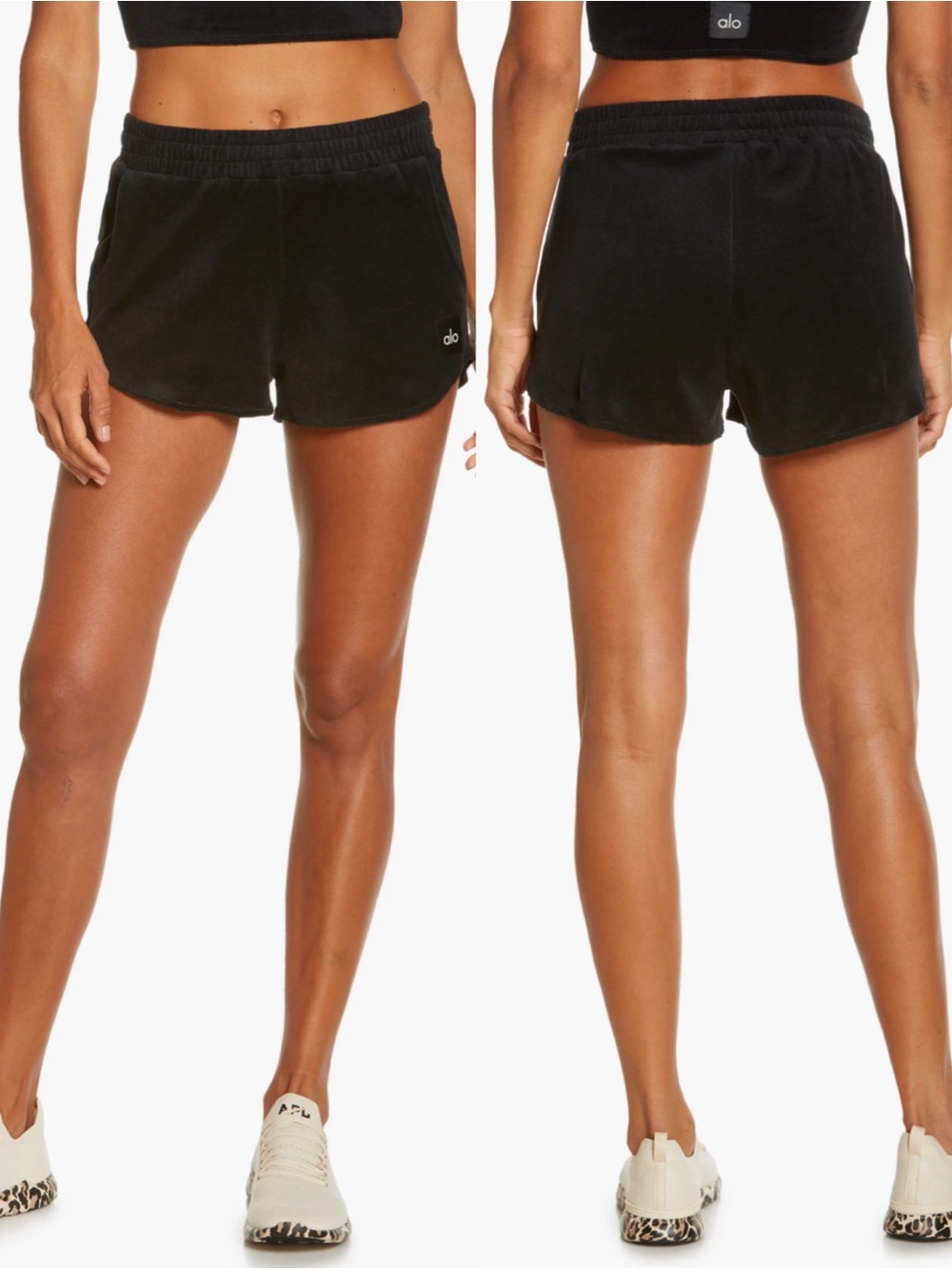 ALO Yoga Beachside Terry High-Waist Shorts SZ S